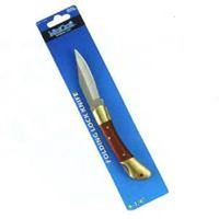 stainless folding knife, 7in.