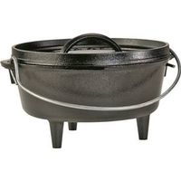 camp cast iron dutch oven, 2 qt