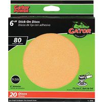 7627367 - 6IN GOLD STICK-ON DISC 80#