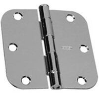 round corner hinge, 3 1/2in. nickel