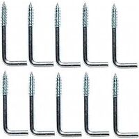 steel square bend hook zinc, 1in.