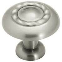 Rope Design Cabinet Knob, Satin Chrome
