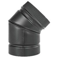 ELBOW STOVEPIPE 45DEG 7IN BLK 