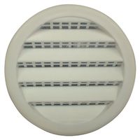 7679129 - 2IN RND WHITE PLASTIC LOUVER