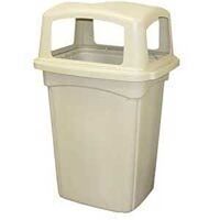 Four Opening Receptacle Trash Can, 56 Gal