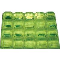 Square Polyurethane Bumpers, 1/2" Clear