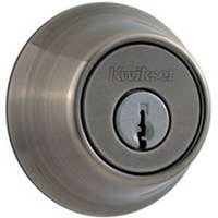 single cylinder deadbolt, nickel