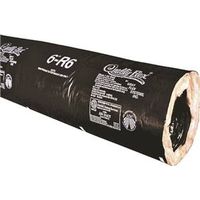 black poly insulated flex duct, 6in. x 25 