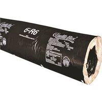 Black Poly Insulated Flex Duct, 6" x 25' 