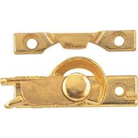 safety sash lock, polished brass