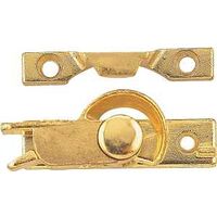 safety sash lock, polished brass