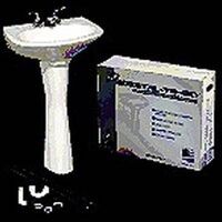 Pedestal To-Go with Faucet, Bone 20in. x 18in.