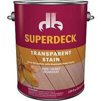 superdeck transparent stain, 1 gal heart redwood