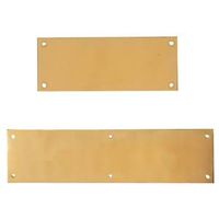 push plate, 3in. x 8in. polished brass