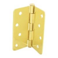 door hinge 4in. bright 1/4in. radius