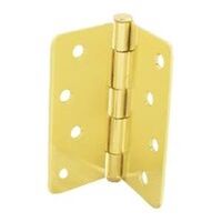 door hinge 4in. bright 1/4in. radius