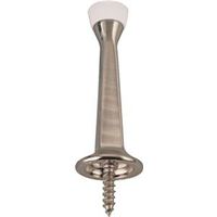 rigid door stop, 3in. satin nickel