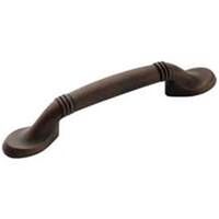 Ribbed Cabinet Pull, 3in. Antique Rust