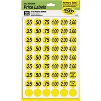 7748841 - 3/4IN YELLOW PRICE LABELS