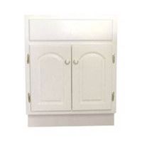 two door bathroom vanity, white