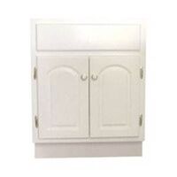 two door bathroom vanity, white