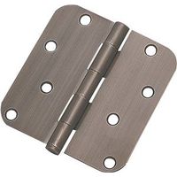 radius residential hinge, antique nickel 4in.