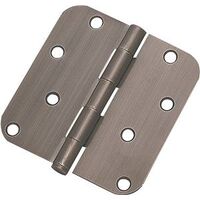 Radius Residential Hinge, Antique Nickel 4"