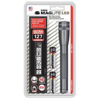 mini maglite flashlight, 2aa gray