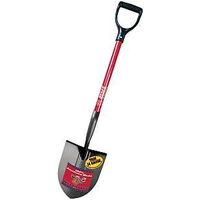 Round Point Shovel with Fiberglass Handle & D Grip