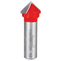 v grooving router bit, 3/4in. x 1/2in.