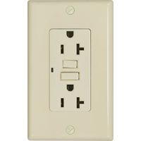 7791908-20AMP DUPLEX GFCI RECEPT IVORY
