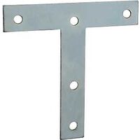 T Plate, 4in. x 4in. Zinc Plated
