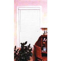 faux wood blinds, 39in. x 64in.h white