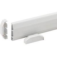 chair rail extrusion with end cap