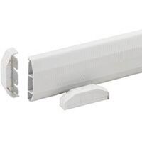 chair rail extrusion with end cap