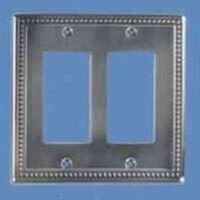 Double Rocker Switch Wall Plate,  Antique Nickel