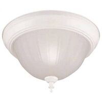 ceiling fixture with frosted glass, white