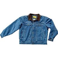 Fleece Lined Denim Coat, 3XL Indigo