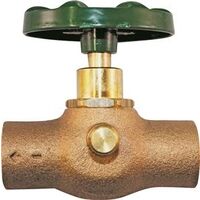 Straight Stop & Waste Valve, 1/2"