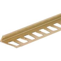 brass l shape tile edging
