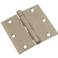 Residential Door Hinge, 3 1/2in. Satin Nickel