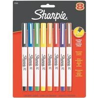 sharpie markers, ultra fine point assorted color 8 pk