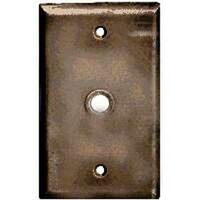 one gang phone & coax plate, white