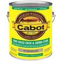 Cabot Decking Stain, 1 Gal Driftwood Gray