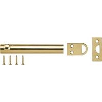 Surface Bolt, 4" Polished Brass