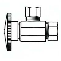 Quarter Turn Angle Valve, 5/8in. x 1/2in.