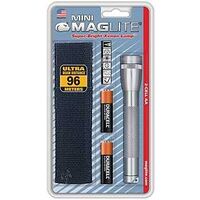 Maglite 2AA Flashlight & Holster, Grey
