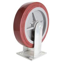 rigid plate caster, 8in. x 2in.