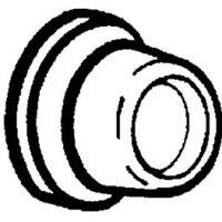 concave wall door stop, nickel