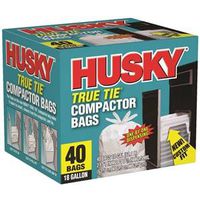 compactor bags, white 18 gal